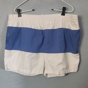 Pierre Cardin White Elastic Waist Shorts